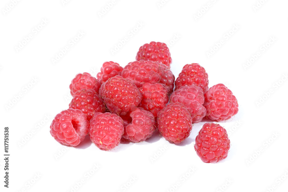 Ripe raspberry isolated on white background Ripe raspberry isolated on white background