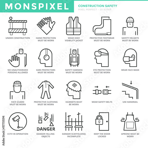 Flat thin line Icons set of Web Design and Websites. Pixel Perfect Icons. Simple mono linear pictogram pack stroke vector logo concept for web graphics.