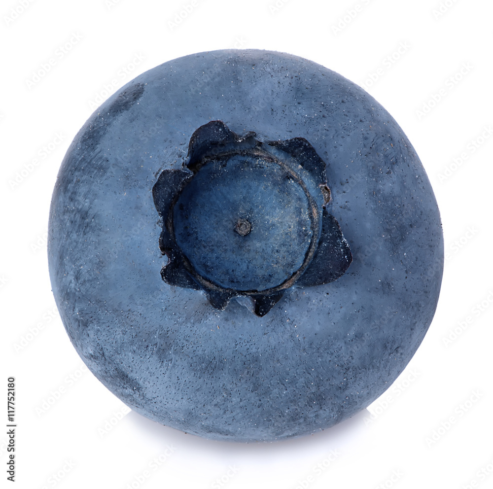 Blueberry in close-up isolated on a white background. Blueberry in close-up isolated on a white background.
