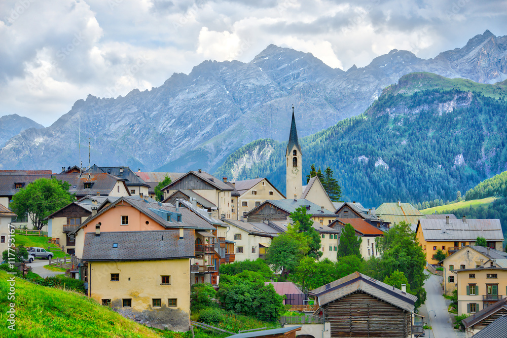 Village of Guarda, Switzerland