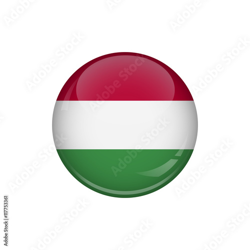 Flag of Hungary. A round button with a glare. Round Flag emblem. Free Download Flag of Hungary. A round button with a glare. Round Flag emblem. - GFXLoad