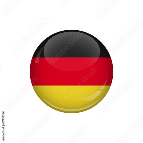 Free Download Flag of Germany. A round button with a glare. Round Flag emblem. - GFXLoad