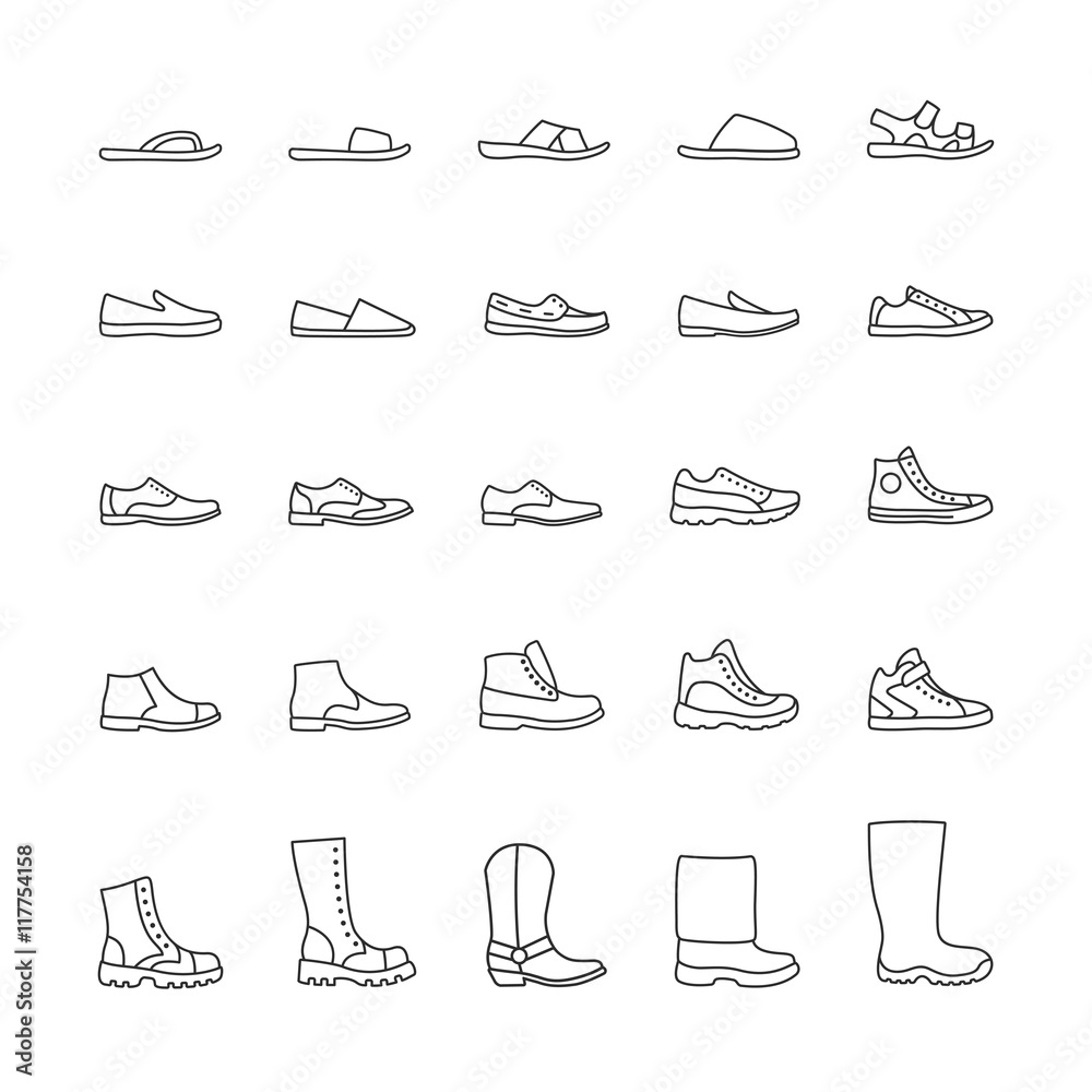 Mens Shoe Vector