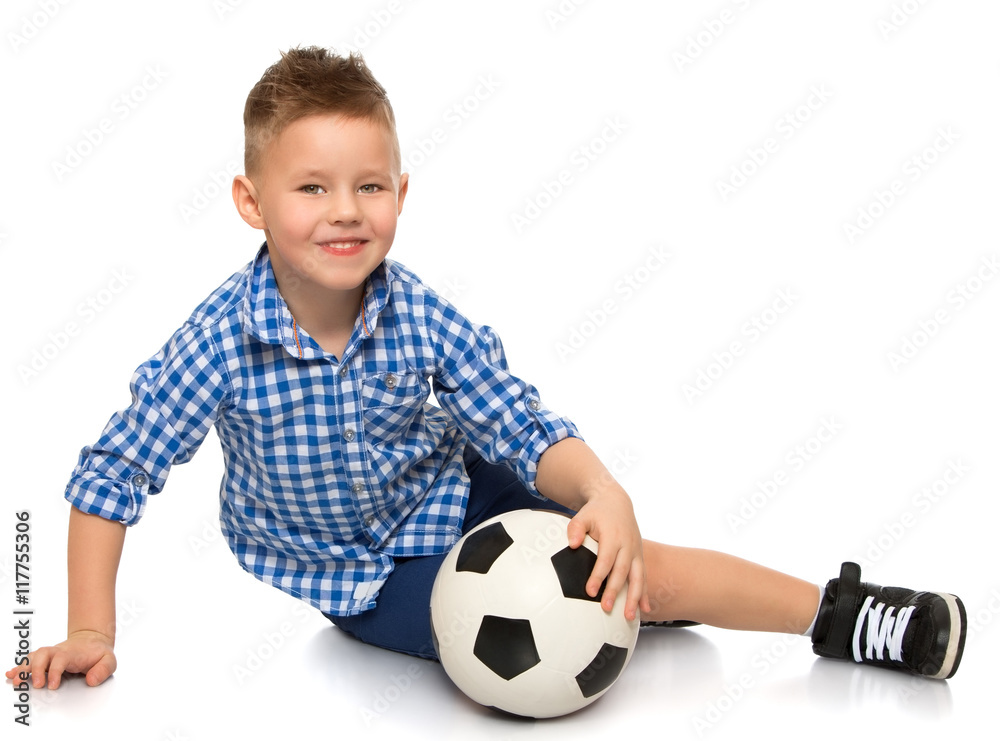 The boy with the ball