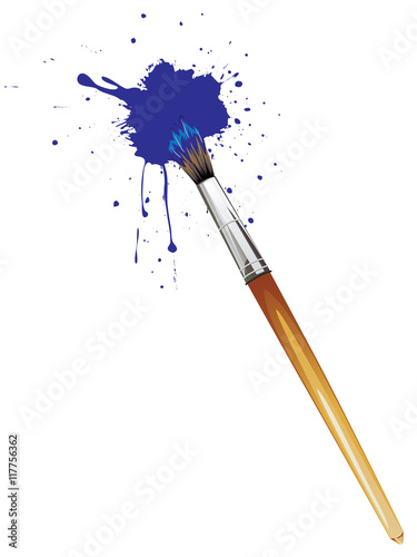 Artist Brushes with Paint