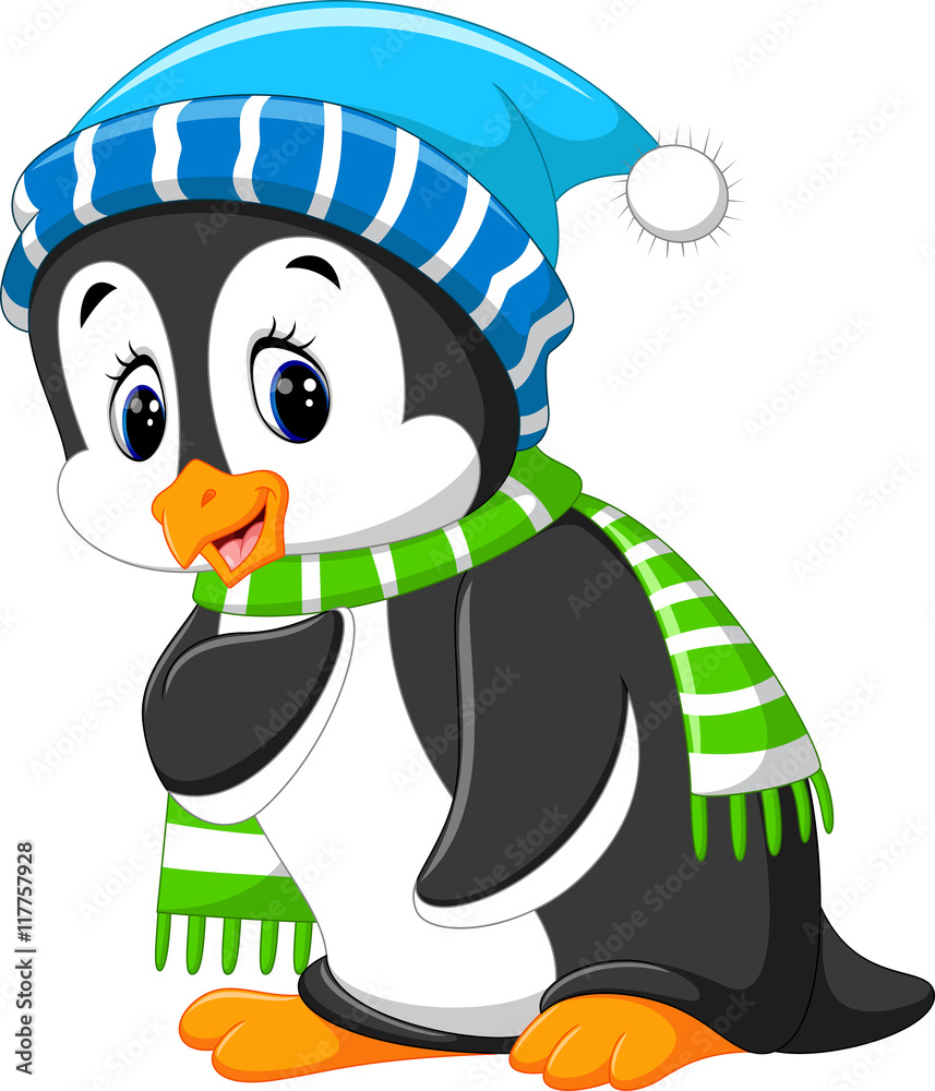 Obraz premium Cute penguin cartoon