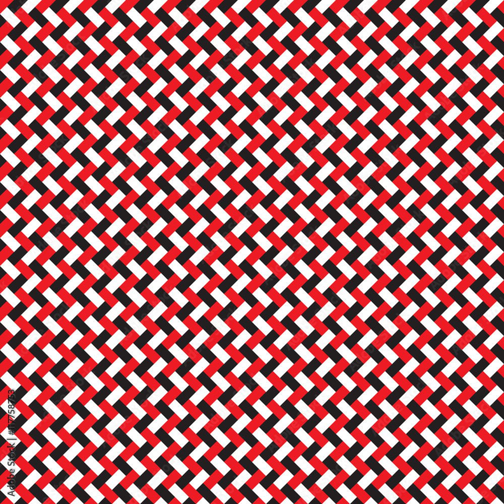 Seamless red and black brick weave pattern background