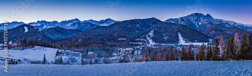 Winter panorama in Zakopane...