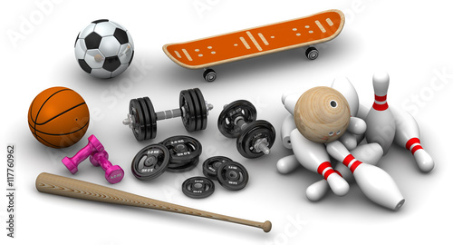 Sports Equipment 3D Icon Download In PNG, OBJ Or Blend, 53% OFF