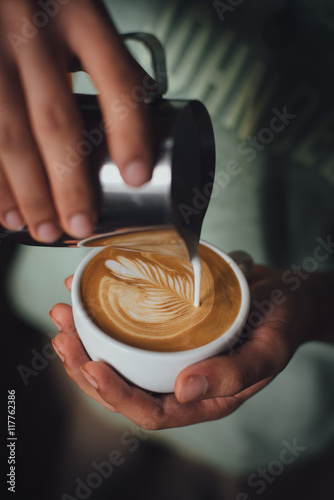 how to make coffee latte art