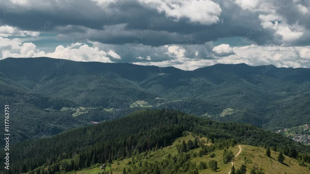 Carpathian mountains panorama from left to right, 4k timelapse, Summer time lapse in Carpathian mountains, 4k timelapse Carpathian mountains panorama from left to right, 4k timelapse, Summer time lapse in Carpathian mountains, 4k timelapse