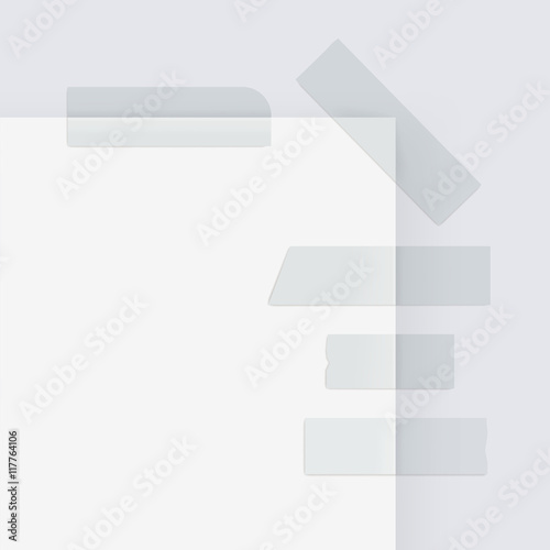 Adhesive Masking Paper Sticky Scotch Strip Tapes Isolated