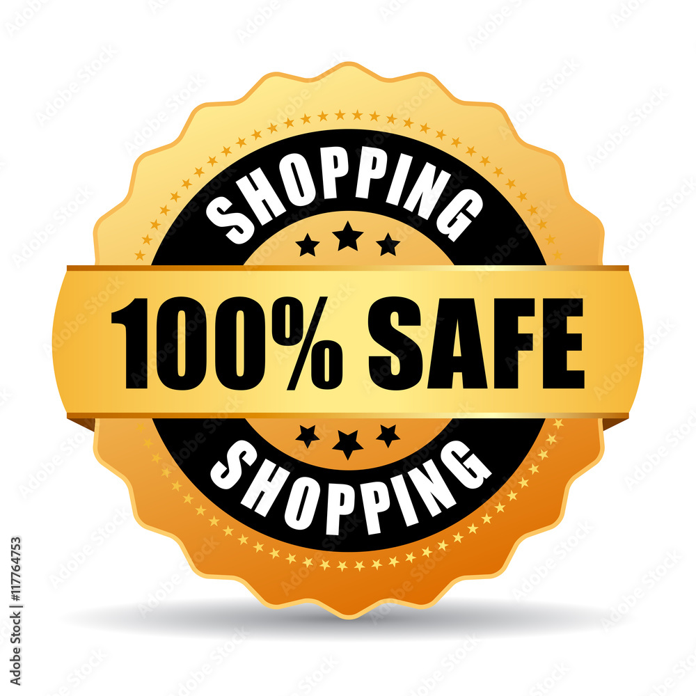 Safe shopping icon