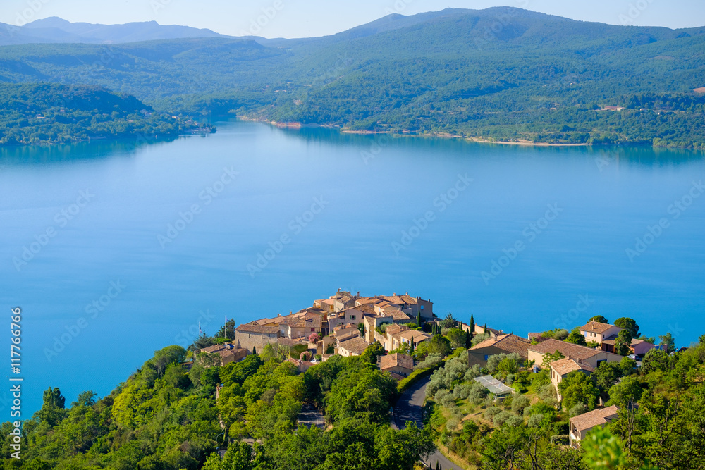 Lac de Sainte Croix Provence, Alpes, France - View of the lake