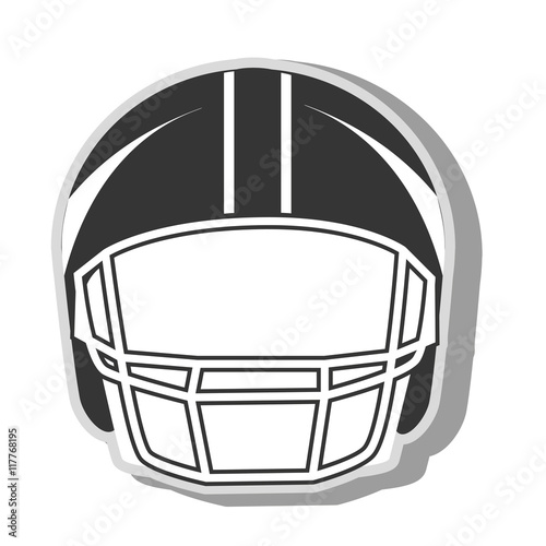 american football helmet icon vector illustration