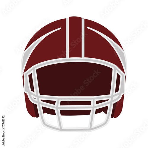 american football helmet icon vector illustration