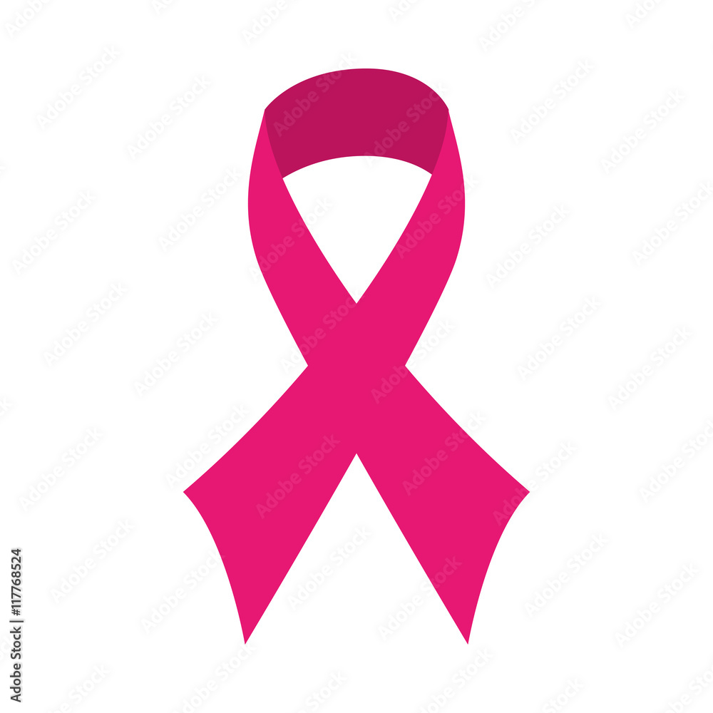 pink ribbon breast cancer symbol icon pink ribbon breast cancer symbol icon
