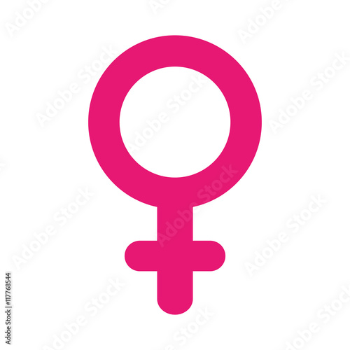 female gender symbol icon vector illustration