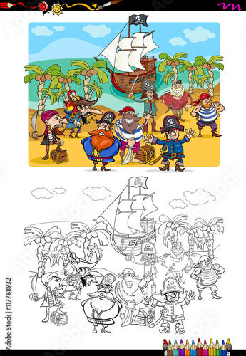 pitrate group coloring page