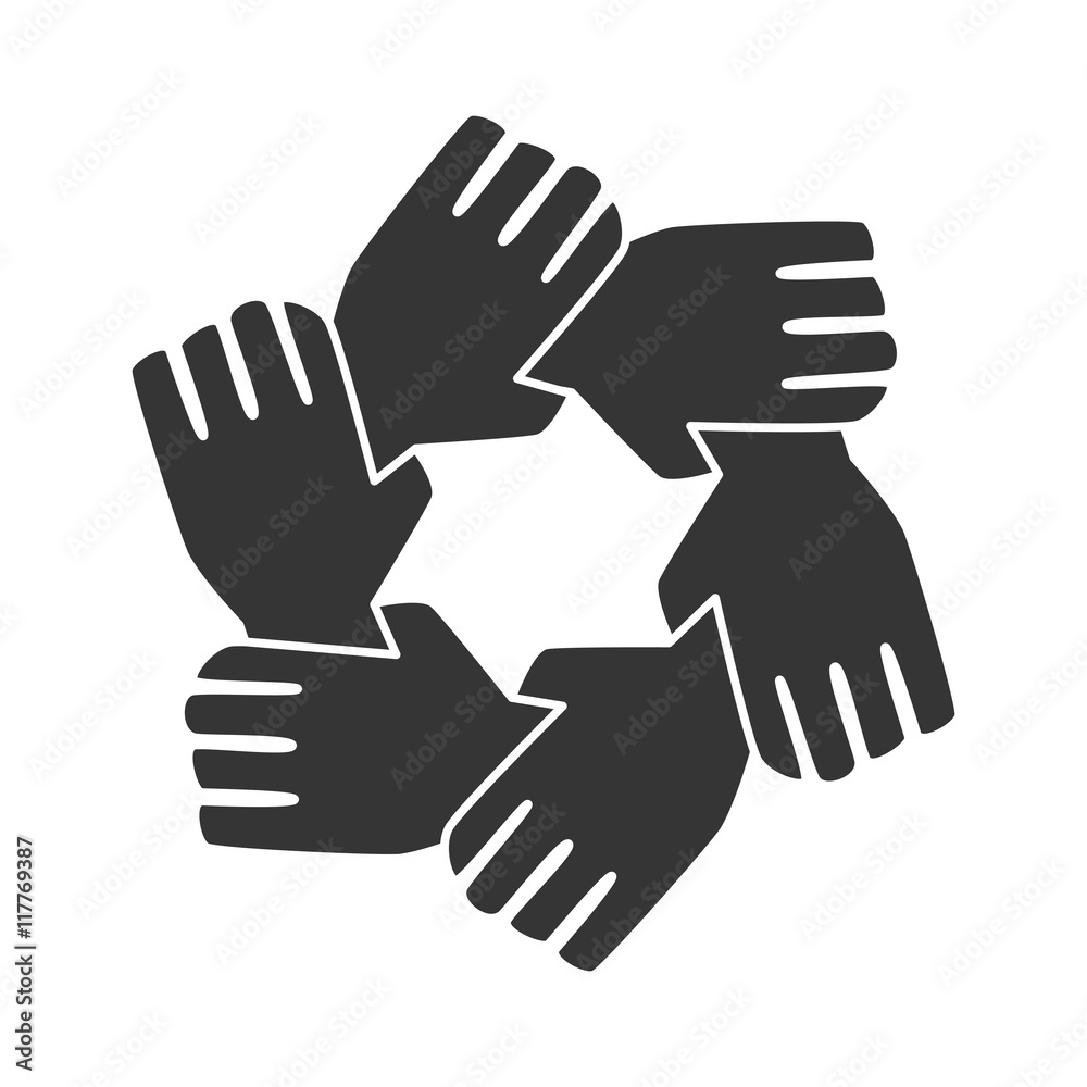 Teamwork meeting pictogram icon vector illustration Teamwork meeting pictogram icon vector illustration
