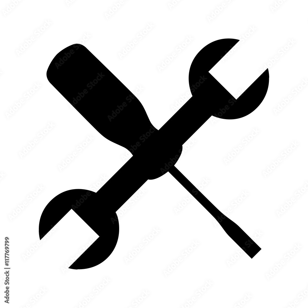 wrench tool construction icon wrench tool construction icon