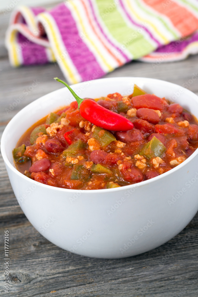 pork chili con carne bowl pork chili con carne bowl