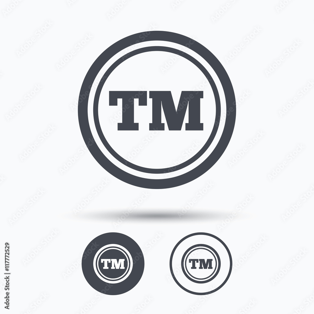 Registered TM trademark icon. Intellectual work. Registered TM trademark icon. Intellectual work.