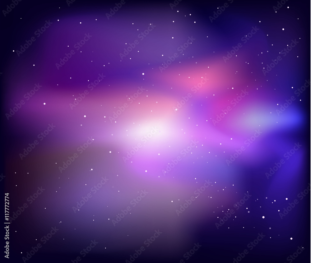 Fototapeta premium Beautiful Galaxy, vector, stars, nebula, Collection universe, realistic illustration, eps.