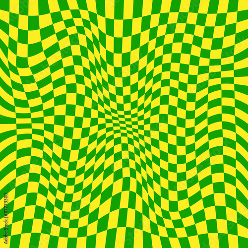 Abstract patterns of color flag of Brazil. Vector Illustration.