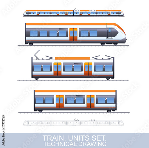Speed Train Illustration