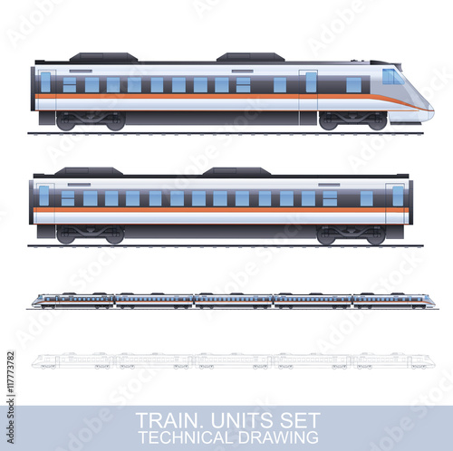Color Train Illustration