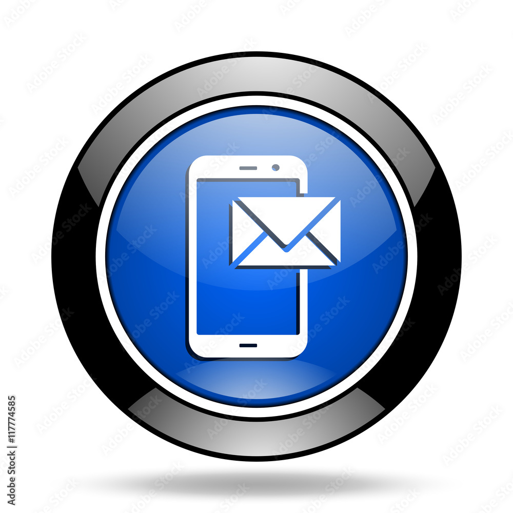 mail blue glossy icon mail blue glossy icon