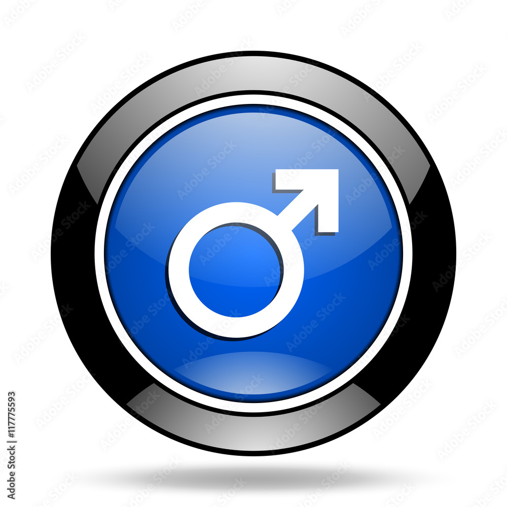 male blue glossy icon male blue glossy icon
