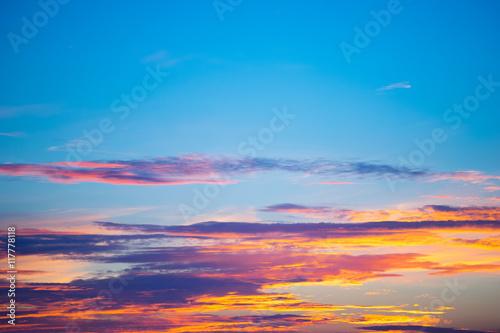 Sunset Sky Background