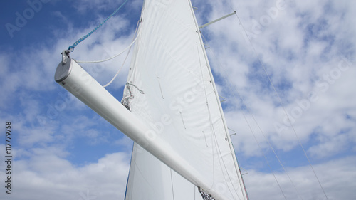Canvas Print Mainsail against the sky