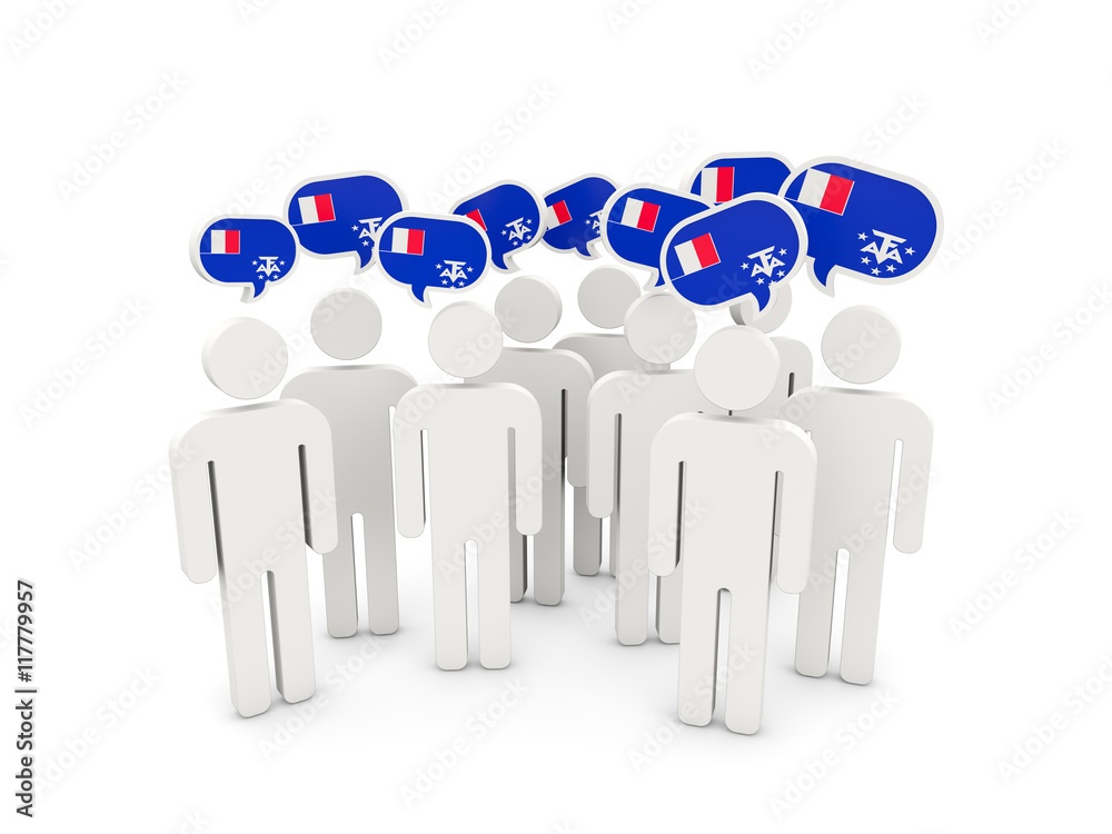 People with flag of french southern territories People with flag of french southern territories