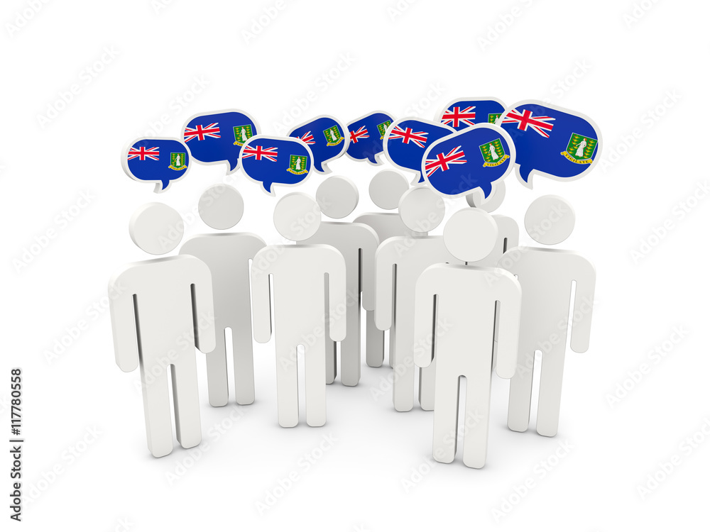 People with flag of virgin islands british People with flag of virgin islands british