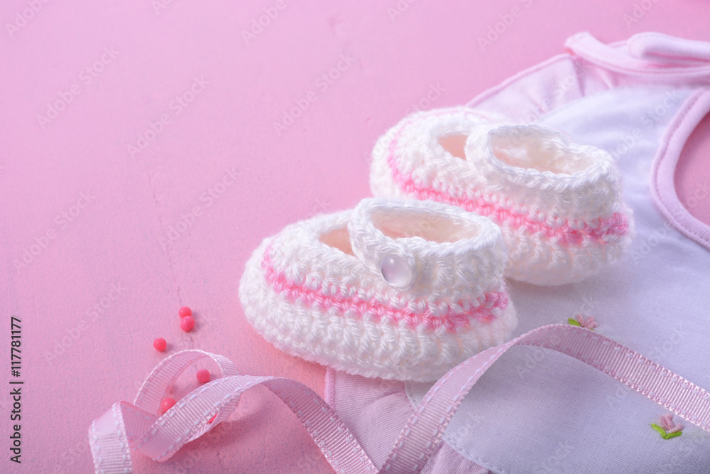 Pink Baby Shower Nursery Background Pink Baby Shower Nursery Background
