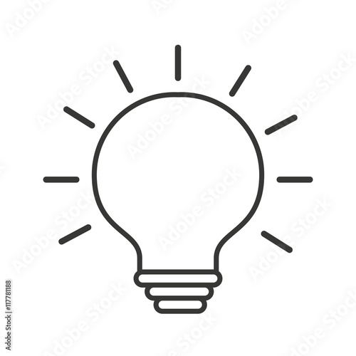 bulb light money symbol icon