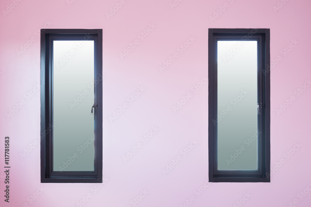 modern black aluminium window with white wall modern black aluminium window with white wall