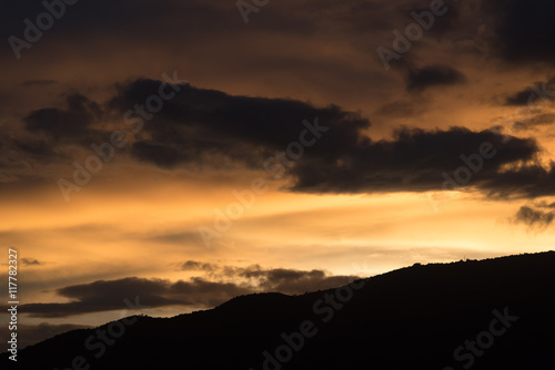 Sunlight cloud and sky at sunset : abstract background.