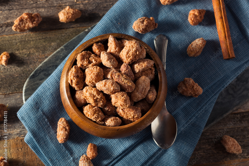 Homemade Sweet Cinnamon Coated Almonds Homemade Sweet Cinnamon Coated Almonds