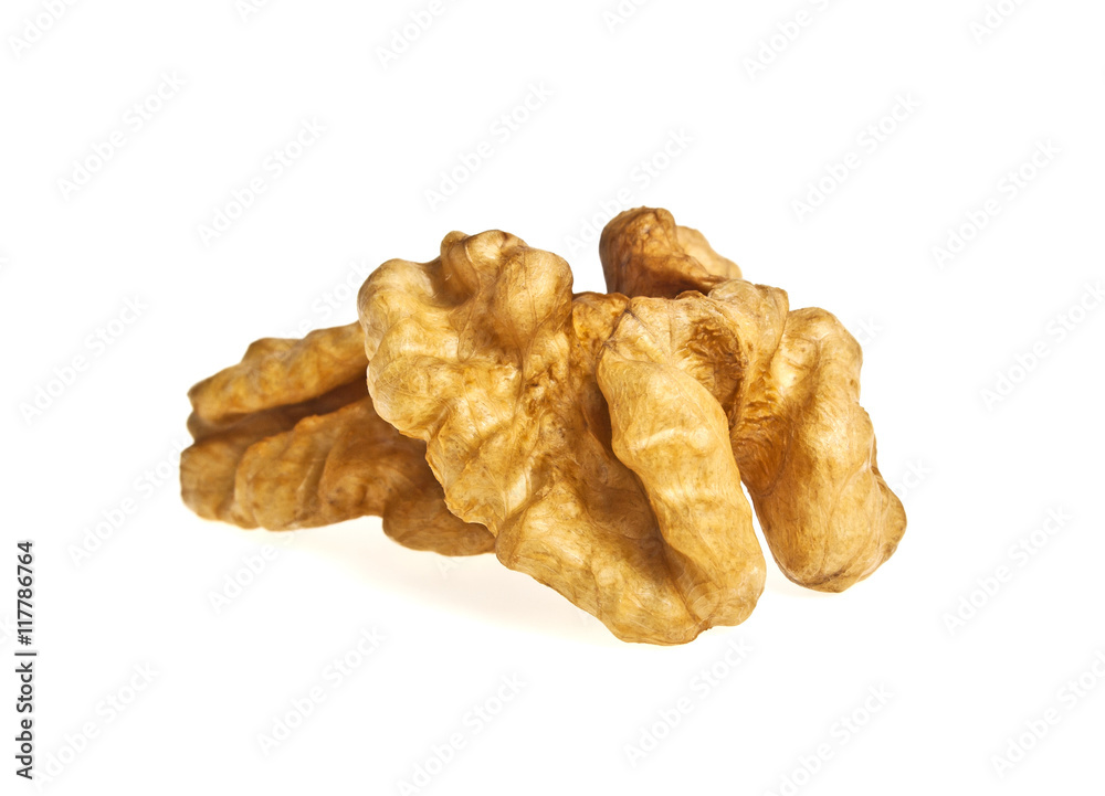 Walnuts isolated on white background Walnuts isolated on white background