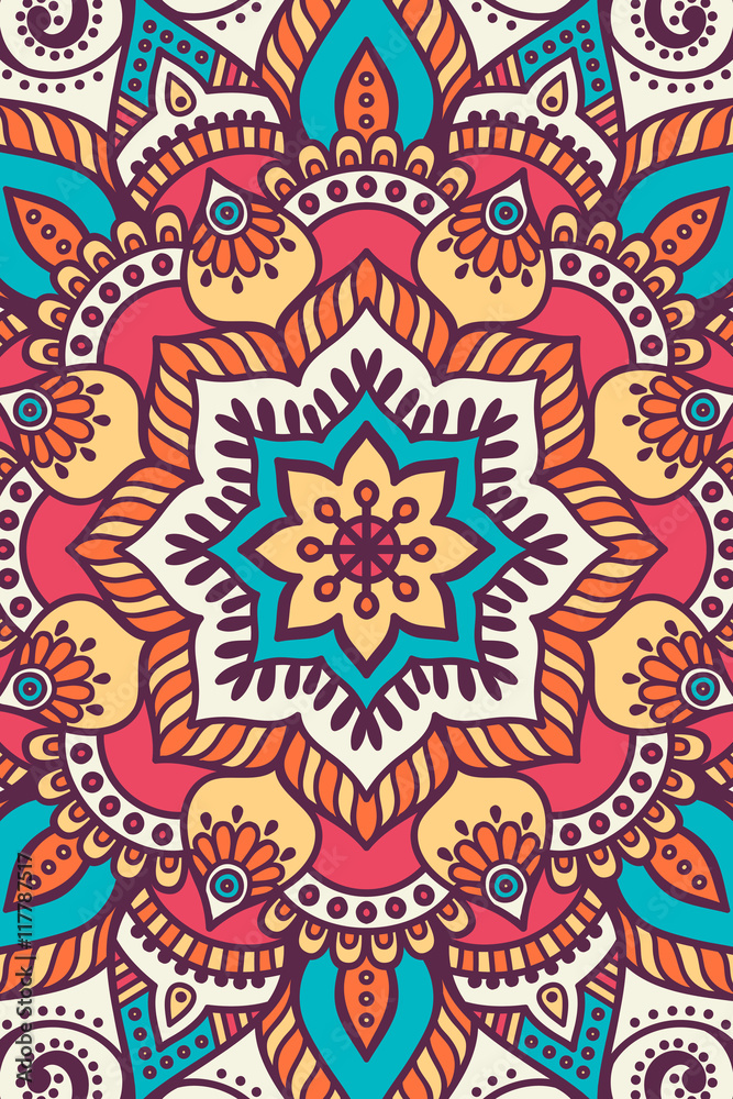 Vector indian Mandala background Vector indian Mandala background