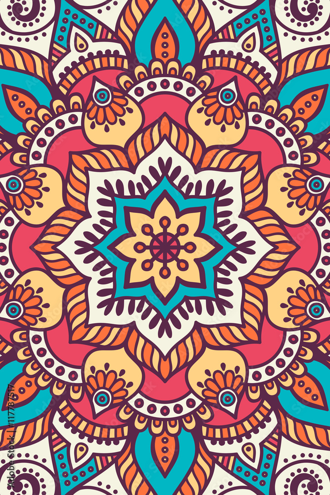 Vector indian Mandala background