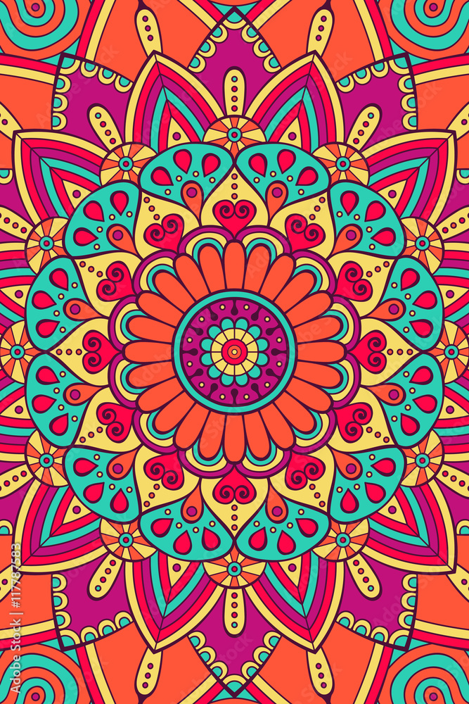 Vector indian Mandala background