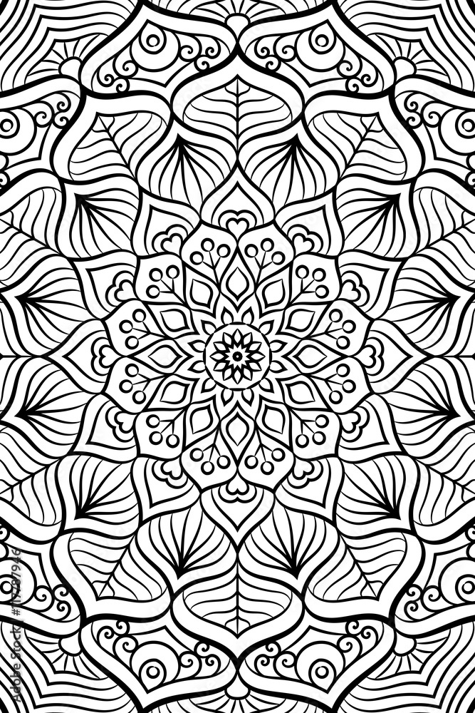Vector indian Mandala background