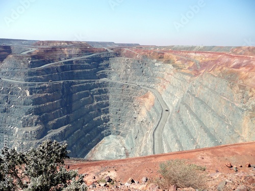 Canvas Print Finiston Super Pit Gold Mine at Kalgoorlie in Western Australia
