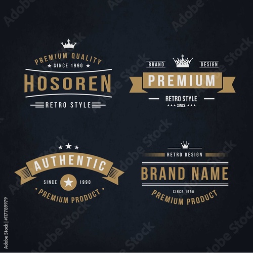 Promotion retro badges