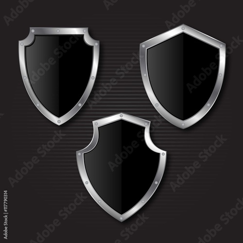 Metallic shields collection